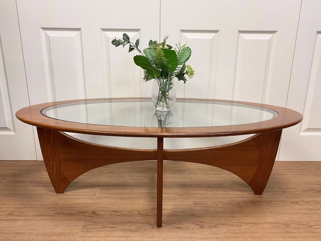 Fully restored mid century Danish style G Plan teak Astro oval